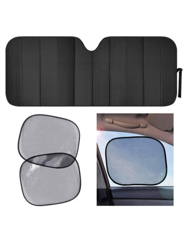 Sombrilla para Parabrisas Motor Trend AS-311+SS-002 Negra 147x61 cm