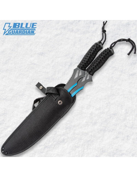 Conjunto de Machetes Gemelos BUDK Blue Guardian 11" Acero Inoxidable