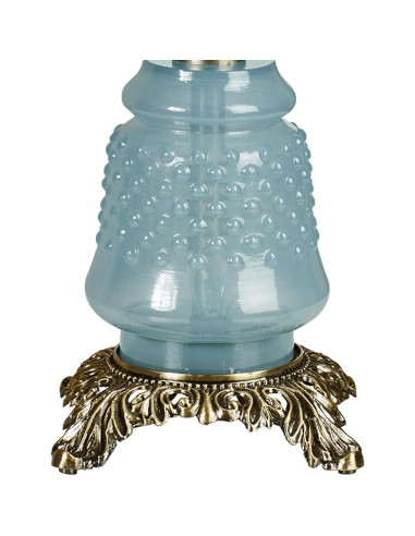 Lámpara de Mesa Touch of Class Hobnail Azul 52 cm