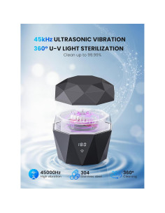 Limpiador Ultrasónico de Dentaduras Lumyspace 43.15KHz Recargable 2