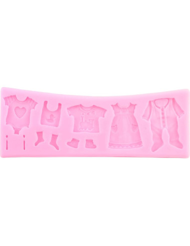 Molde de Silicona para Fondant Baby Shower MIYAHOUSE - Set 7 Piezas