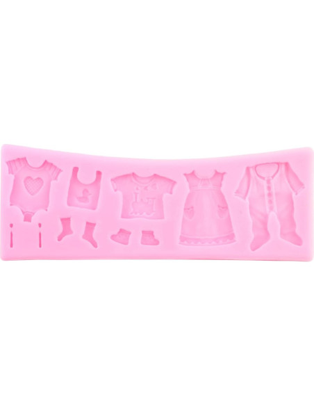 Molde de Silicona para Fondant Baby Shower MIYAHOUSE - Set 7 Piezas