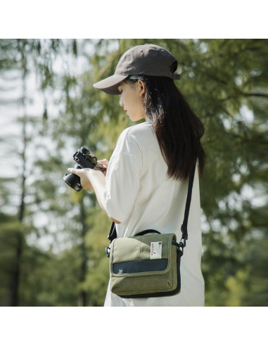 Bolsa de cámara Besnfoto BF-1015 pequeña impermeable verde