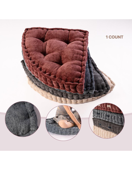 Cojín de Suelo TEXSTEAD Azul 50x50 cm para Meditación y Yoga