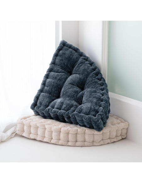 Cojín de Suelo TEXSTEAD Azul 50x50 cm para Meditación y Yoga