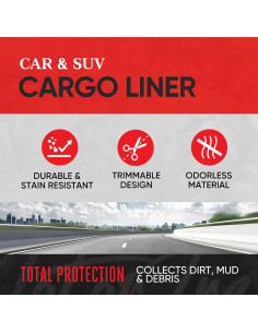 Alfombra de Carga Recortable Motor Trend Beige 120.65x81.83cm 2