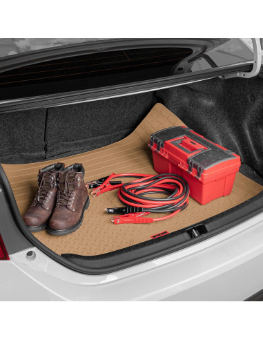 Alfombra de Carga Recortable Motor Trend Beige 120.65x81.83cm