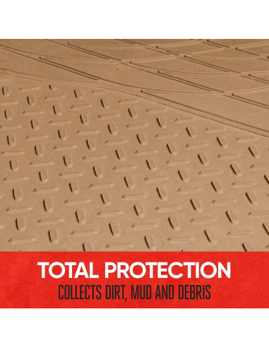 Alfombra de Carga Recortable Motor Trend Beige 120.65x81.83cm