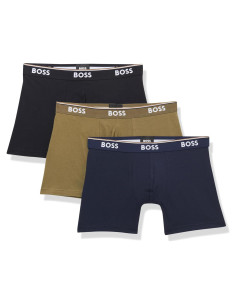 Calzoncillos Boxer BOSS Algodón Stretch Hombre 3 Pzs