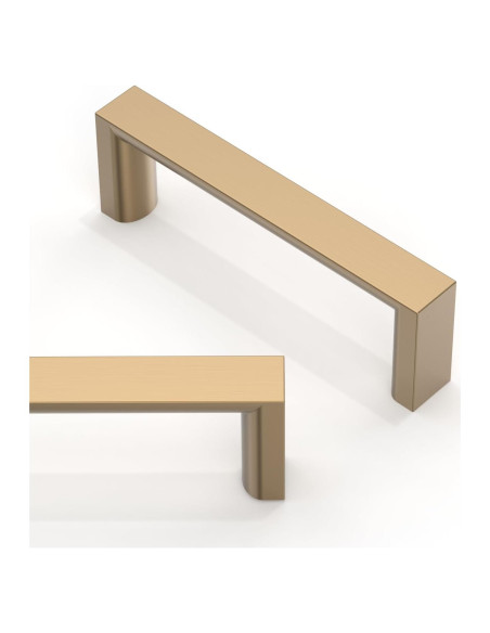 Paquete de 10 Tiradores de Gabinete Asimerdeco Bronce 76mm