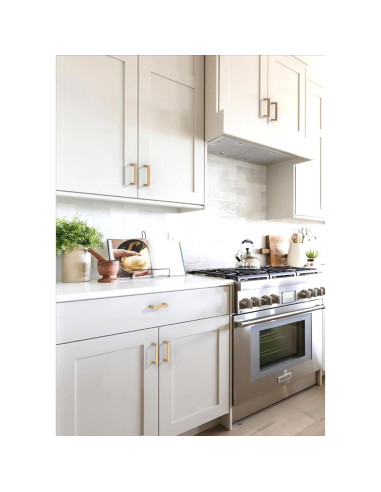 Paquete de 10 Tiradores de Gabinete Asimerdeco Bronce 76mm