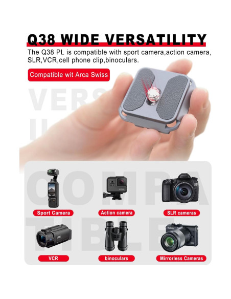 Conjunto Liberación Rápida IFOOTAGE Q38 RS para Estabilizador de Cámara