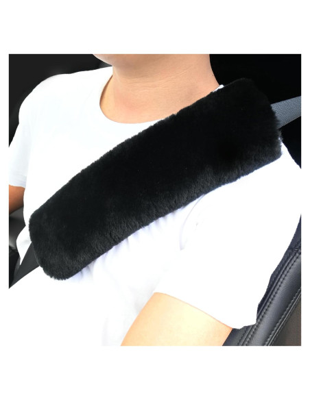 Funda de Cinturón de Seguridad Aegis Piel de Oveja Negra 2Pack