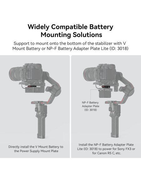 Placa de Batería V SMALLRIG 4189 para DJI RS 3 / RS 2