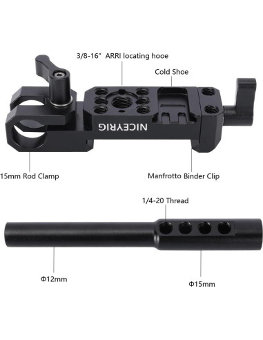 Kit Abrazadera Follow Focus NICEYRIG para Estabilizadores DJI