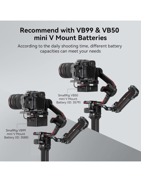 Placa de Batería V SMALLRIG 4189 para DJI RS 3 / RS 2