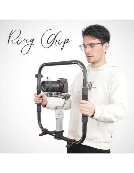 Agarradera Doble para Gimbal DJI RS3 Mini y RS4 Mini - DF