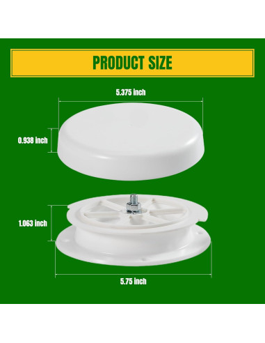 Ventilación de Techo de Hongo NuFlySic para RV - Impermeable