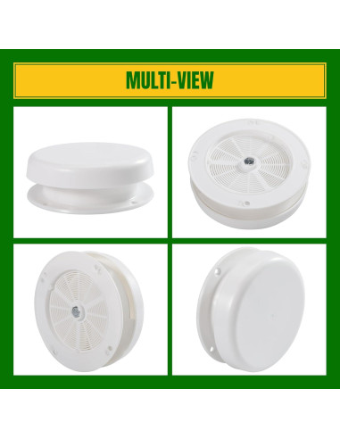 Ventilación de Techo de Hongo NuFlySic para RV - Impermeable