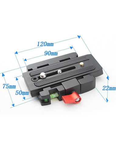Adaptador de liberación rápida Andoer P200 para Manfrotto
