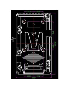 Adaptador Placa de Batería V Mount HangTon D-tap 50W 2