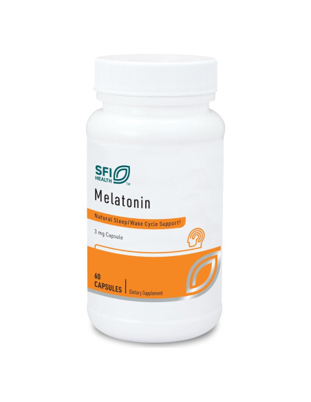 Melatonina 3 mg Klaire Labs - 60 Cápsulas Vegetarianas
