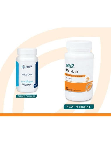 Melatonina 3 mg Klaire Labs - 60 Cápsulas Vegetarianas