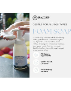 Jabón Espumoso Plantlife Incienso y Mirra 240 ml Hidratante 2