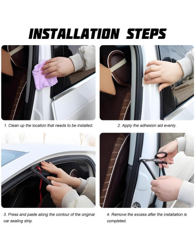 Tira de Sello para Puerta de Auto Bittwee 5m Aislante Sonido