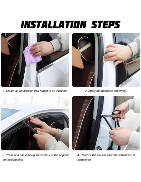 Tira de Sello para Puerta de Auto Bittwee 5m Aislante Sonido