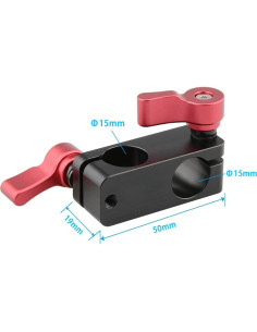 Abrazadera de Varilla 15mm CAMVATE 90 Grados Aluminio 2