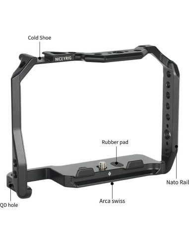 Jaula Ligera NICEYRIG para Sony A1/A7IV/A7RIV/A7III - Aluminio