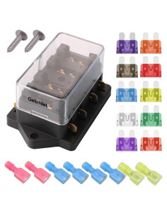 Caja de Soporte para Fusibles de Cuchilla 4 Vías Gebildet 32V