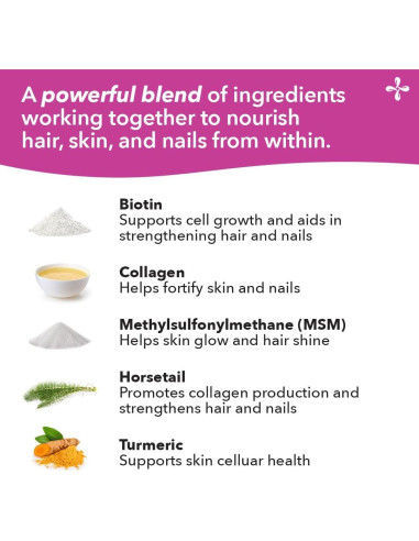 Suplemento Beau-T LifeSeasons 180 Cápsulas - Cabello, Uñas y Piel