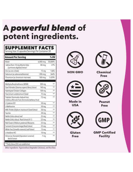 Suplemento Beau-T LifeSeasons 180 Cápsulas - Cabello, Uñas y Piel