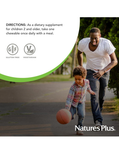 Suplemento Digestivo Masticable Niños Nature's Plus 90 Tabletas