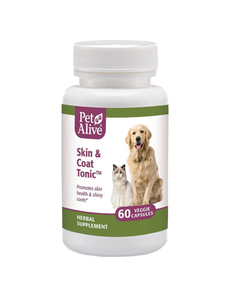 Suplemento Herbal PetAlive para Piel y Pelaje - 60 Cápsulas