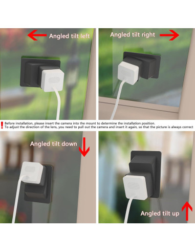 Soporte de Ventana Angulado Teccle para Wyze Cam OG - 20 Grados