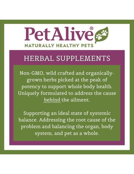 Suplemento Herbal PetAlive para Piel y Pelaje - 60 Cápsulas