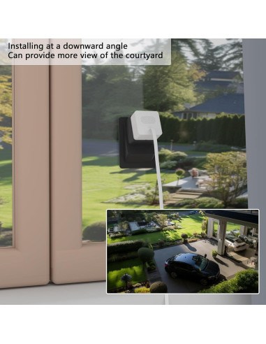 Soporte de Ventana Angulado Teccle para Wyze Cam OG - 20 Grados