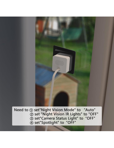 Soporte de Ventana Angulado Teccle para Wyze Cam OG - 20 Grados