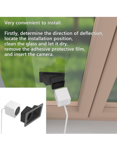 Soporte de Ventana Angulado Teccle para Wyze Cam OG - 20 Grados