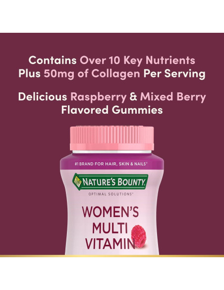 Gominolas Multivitamínicas para Mujeres Nature's Bounty 80 Unidades