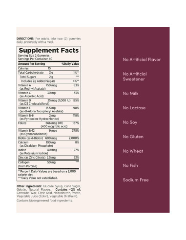 Gominolas Multivitamínicas para Mujeres Nature's Bounty 80 Unidades