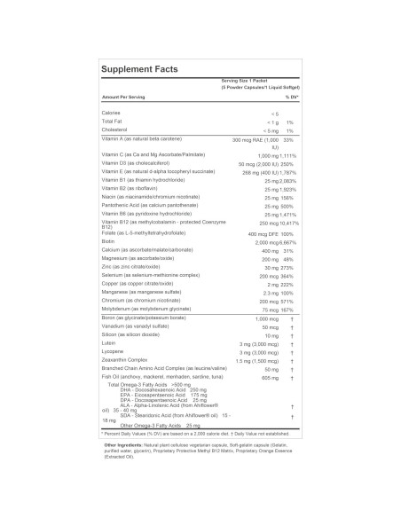 Multivitamina Completa para Mujeres Andrew Lessman 60 Cápsulas con Omega-3