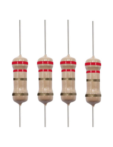 Resistor 2.2 Ohm 1/4 W California JOS - 10 Piezas