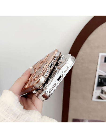 Funda Bumper YAOZOCASE para iPhone 11 - Negro 3D Floral