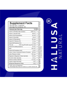 Multivitamina HallMulvit Hombres - 60 Cápsulas, Energía y Salud 2