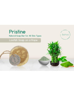 Jabón Corporal Natural Pristine 100g Arcilla Gris Té Verde 2