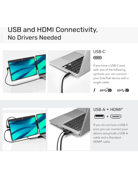 Monitor Portátil SideTrak 12.5" FHD con Bisagra Giratoria Monitor Portátil SideTrak 12.5" FHD con Bisagra Giratoria